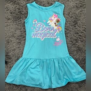 Girls size 6/6x Nickelodeon Turquoise Unicorn JoJo Siwa Dress
